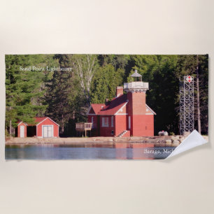 Sand Point Lighthouse Baraga serviette de plage