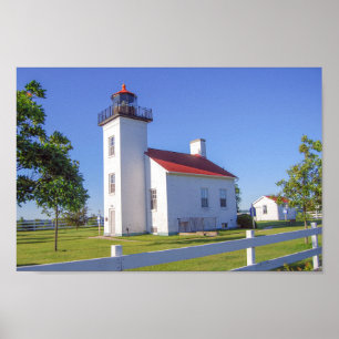 Sand Point Lighthouse, Escanaba, Michigan  Poster