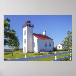 Sand Point Lighthouse, Escanaba, Michigan Poster