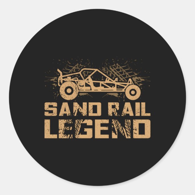 Sand Rail Legend For A Sand Rail Racer Classic Round Sticker (Front)