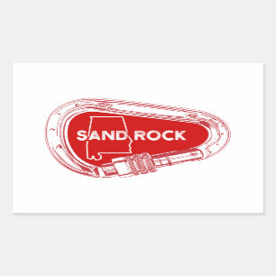 Sand Rock Alabama Rock Climbing Carabiner Sticker