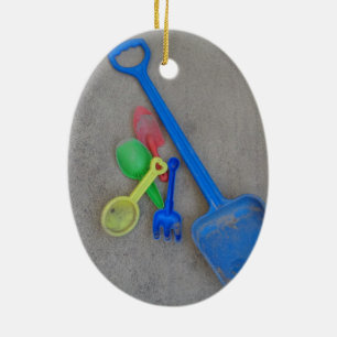 Sand Scoops, Kids Playground Beach Summer Ceramic Ornament