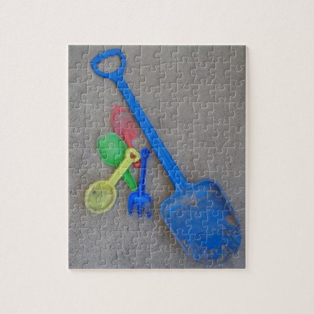 Sand Scoops, Kids Playground Beach Summer Jigsaw Puzzle (Vertical)