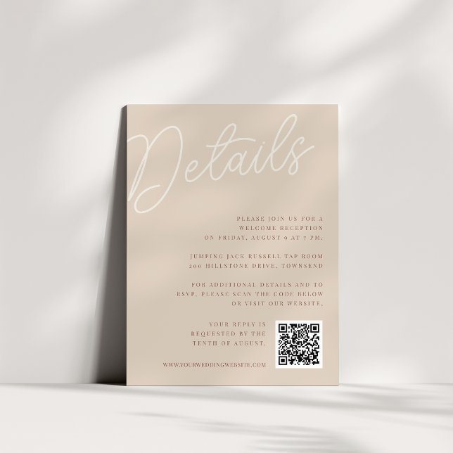 Sand | Script Watermark All-in-One Details Enclosure Card (Creator Uploaded)