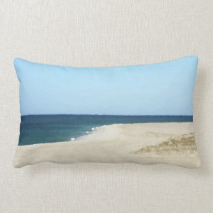Sand, Sea, and Sky on Cape Cod Lumbar Pillow
