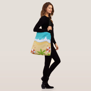 sand sea shell  crossbody bag