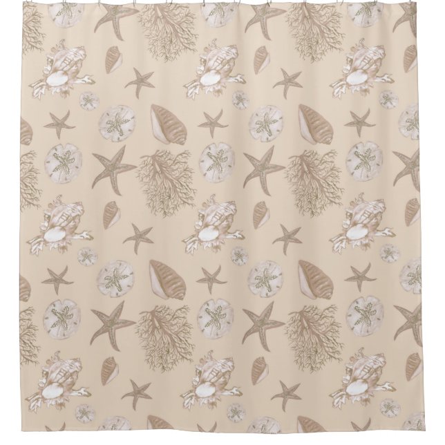Sand seashell pattern on ivory (Front)