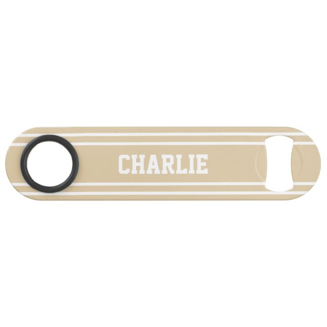 Sand Stripes custom monogram bottle opener Speed Bottle Opener (Front (Horizontal))