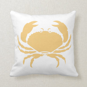 sand tan CRAB WHITE  pillow