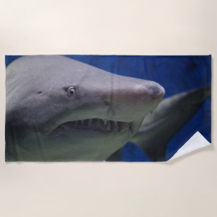 Sand tiger shark beach towel