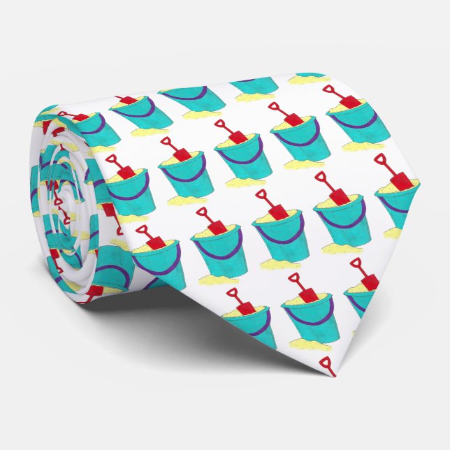 Sand Toys Bucket Pail Shovel Beach Summer Fun Tie (Rolled)