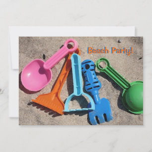 Sand Toys Invitation
