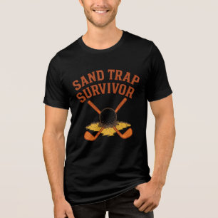 Sand Trap Survivor novelty-style  Tri-Blend Shirt