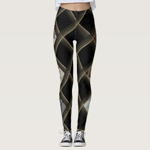 Sand Wash Basin Plaid hearts horses Leggings