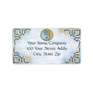 Sand & Water Yin Yang Label