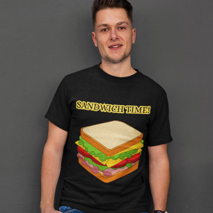 Sand which Time Food Favourites Cool Mens Graphic T-Shirt