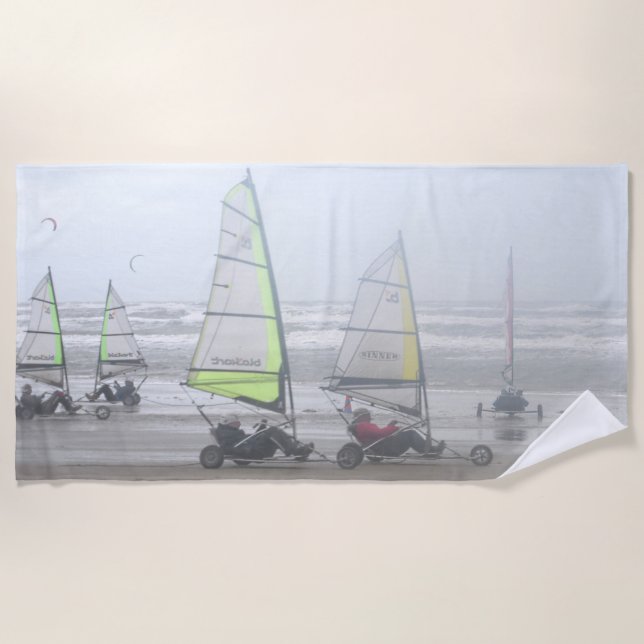 Sand Yachting Group Beach Towel (Front)