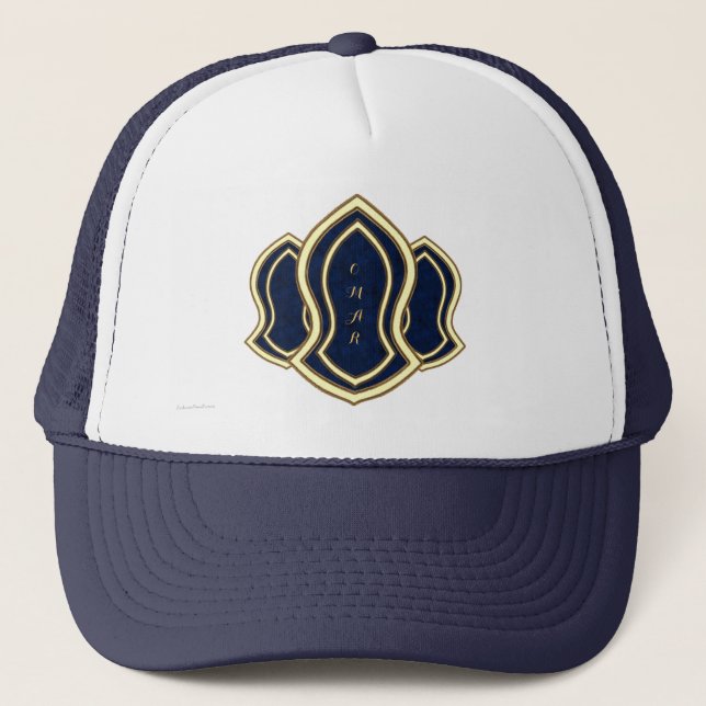 Sandal Of The Prophet (Blue) Marble & Gold Trucker Hat (Front)