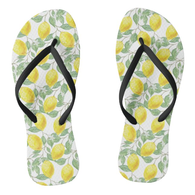 Sandals lemon. (Footbed)