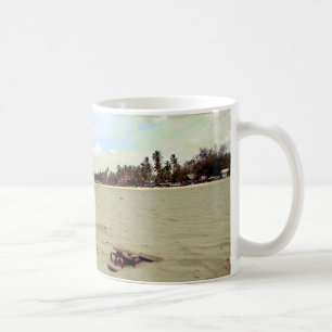 Sandals on Tropical Beach Coffee Mug