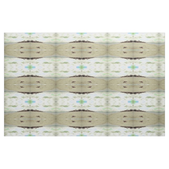 Sandals on Tropical Beach Pattern Fabric (Fat Quarter)
