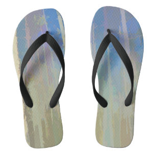 Sandals with Abstract Pastel Trees