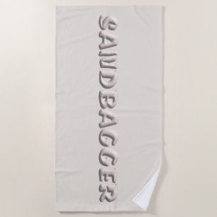 Sandbagger serviette de plage de sable blanc