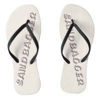 Sandbagger white sands flip flops