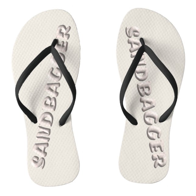 Sandbagger white sands flip flops (Footbed)