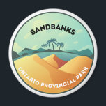 Sandbanks Ontario Provincial Park Magnet<br><div class="desc">This product was designed to remind you of your visit to one of the must-travel Canada Ontario Provincial Parks,  the Sandbanks Refrigerator Magnet. Add this to your magnet collection and stick it to anywhere you want. 

Materials:
Printed on 100% recycled paper
Made with scratch and UV-resistant mylar</div>