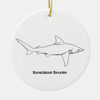 Sandbar Shark Ceramic Ornament
