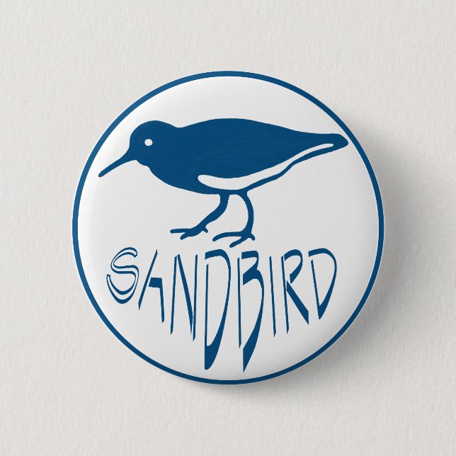 Sandbird 2 Inch Round Button (Front)