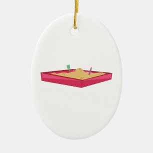 Sandbox Ceramic Ornament