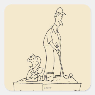 Sandbox Square Sticker