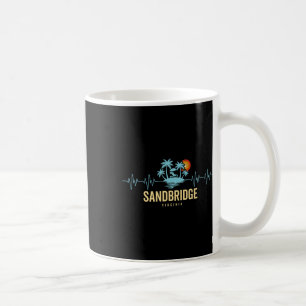 Sandbridge Beach Virginia Heartbeat 80s Retro Beac Coffee Mug