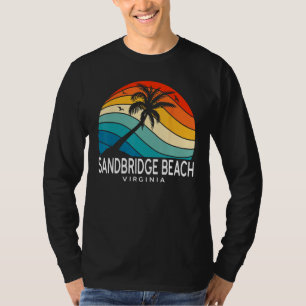 Sandbridge Beach Virginia Tropical Beach Palm Tree T-Shirt
