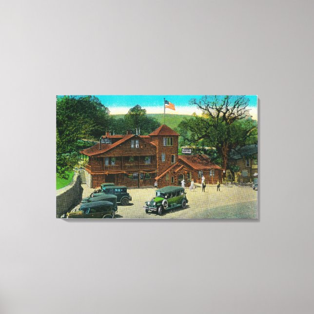Sandburg's Summit Hotel on Ridge Route Canvas Print (Front)