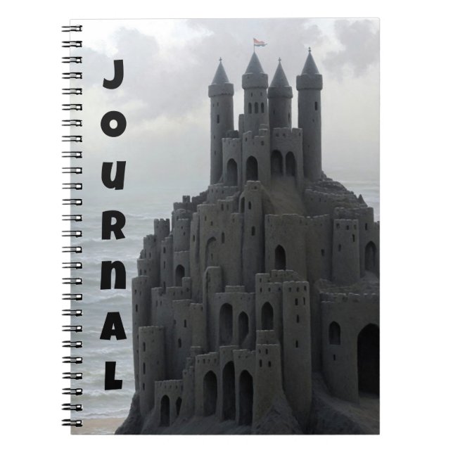 Sandcastle Art Beach Fun Whimsical Journal (Devant)