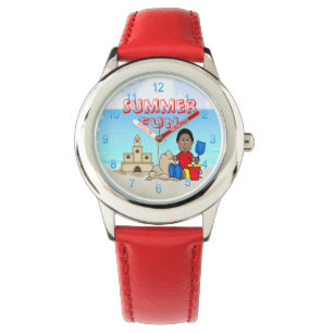 Sandcastle (Black Boy) Kid's Adjustable Bezel Watc Watch