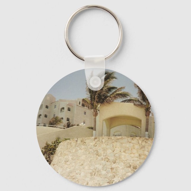 Sandcastle Cancun Keychain (Front)