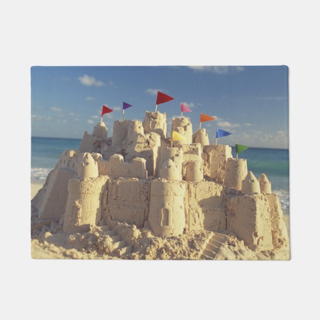 Sandcastle On Beach Doormat (Front)