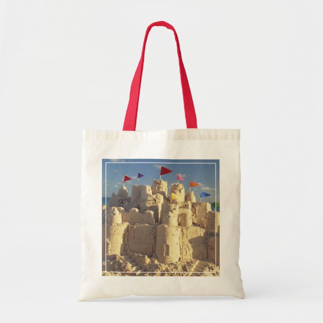 Sandcastle On Beach Tote Bag (Front)