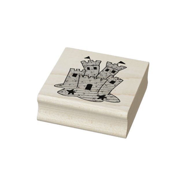 Sandcastle Sand Castle Summer Beach Stamp (Stamp)