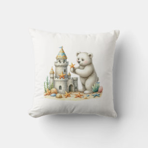 Sandcastles Throw Pillow