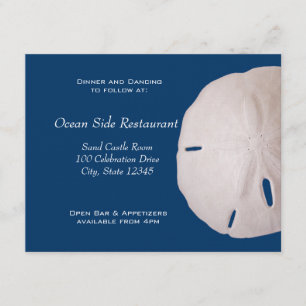 Sanddollar Wedding Reception Enclosure Card