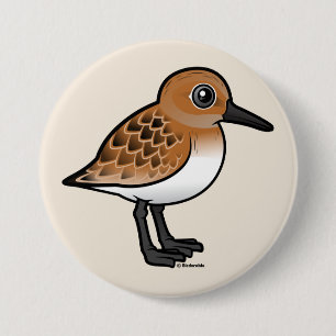Sanderling 3 Inch Round Button