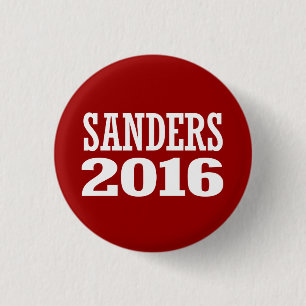 SANDERS 2016 1 INCH ROUND BUTTON