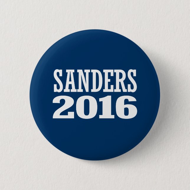 SANDERS 2016 2 INCH ROUND BUTTON (Front)