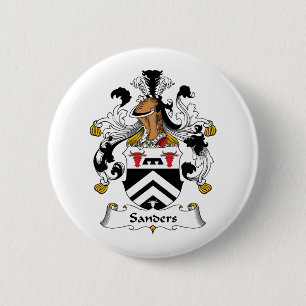 Sanders Family Crest 2 Inch Round Button