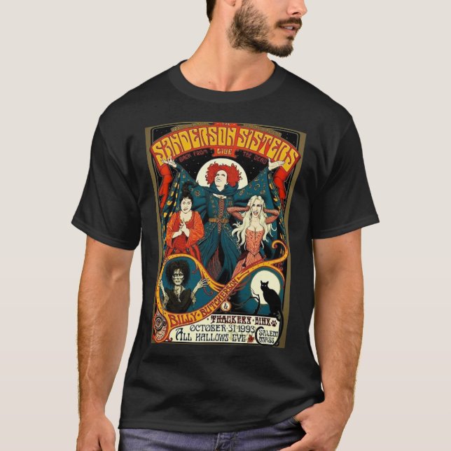 Sanderson Sisters Vintage Tour Poster T-Shirt Esse (Front)